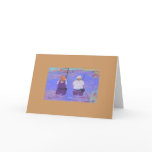 fly fishing couple note cards