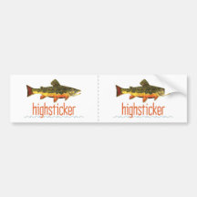 Fly Fishing Highsticker Bumper Stickers