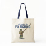 Fly Fishing in Waders Tote Bag