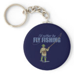 Fly Fishing in Waders Keychain