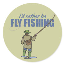Fly Fishing in Waders Sticker