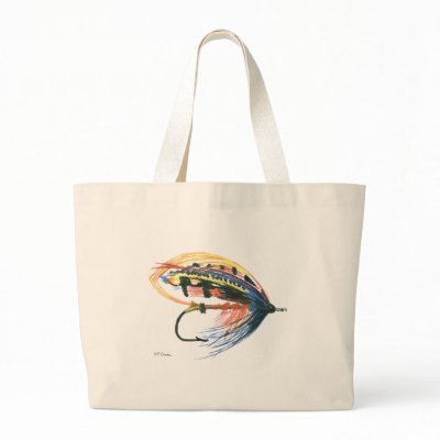 Fly Fishing Lure Art Bags by brooktroutdesign
