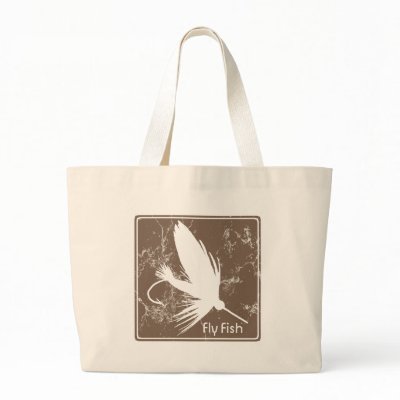 Fly Fishing Lure Tote Bags by brooktroutdesign