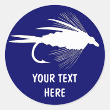 Fly Fishing lure to Personalize Sticker