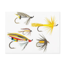 Fly Fishing Lures Postcard