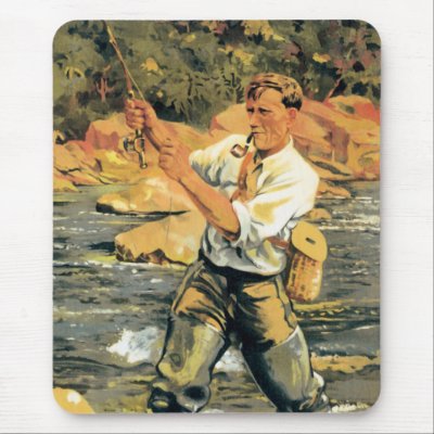 Fly Fishing Mousepad by tnmpastperfect