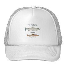 Fly Fishing Rainbow Trout - Steelhead Mesh Hats