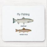 Fly Fishing Rainbow Trout - Steelhead Mouse Pad