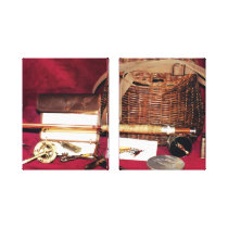 Fly Fishing Still Life Stretched Canvas Prints