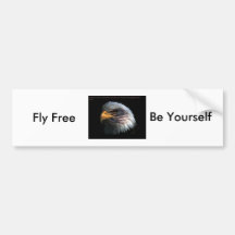 Fly Free  Be Yourself Bumper Stickers