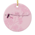 Fly Girl - Pink Christmas Tree Ornaments