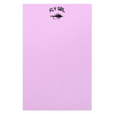 FLY GIRL STATIONARY STATIONERY PAPER by ReelGifts