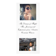 fly girls book mark rack card template