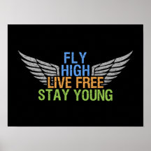 FLY HIGH custom poster