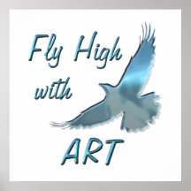 Fly High with Art Poster