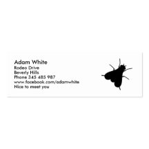 Fly insect business card templates