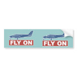 Fly On - Airplane Bumper Stickers