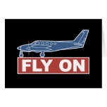 Fly On - Airplane Greeting Card