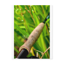 Fly Rod with Fly on Handle Postcard