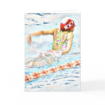 "FLY THROUGH LIFE" Note Card for Swimmers