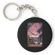 Fly To The Caribbean Pan American World Airways Keychains