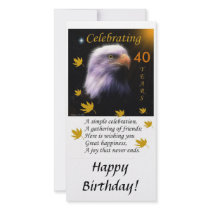 Fly With The Eagles / Celebrate Customized Photo Card