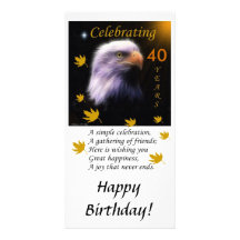 Fly With The Eagles / Celebrate Customized Photo Card