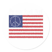 Fly Your Freak Flag Round Stickers