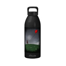 Fly Your Little Red Balloon Liberty Bottle Reusable Water Bottles
