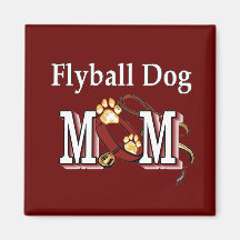 Flyball Dog Mom Gifts Refrigerator Magnets