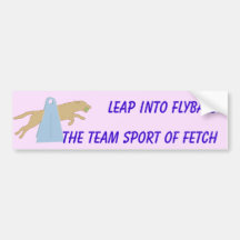 Flyball Leap Bumper Sticker