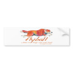 Flyball real dogs bumper stickers