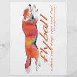 Flyball real dogs flyer design