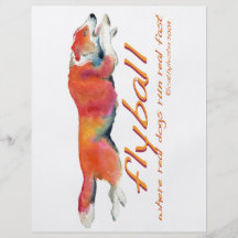 Flyball real dogs flyer design