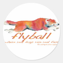 Flyball real dogs sticker