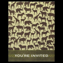 Flyer Animals of Africa, YOU'RE INVITED flyers