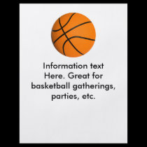 Flyer Basketball, for parties, gatherings, etc. flyers