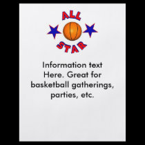 Flyer Basketball, for parties, gatherings, etc. flyers