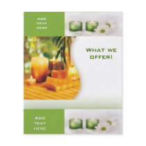 Flyer Beauty Salon Spa Green 3 Template Small