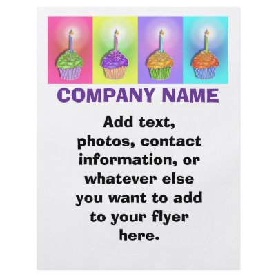 Flyer - Birthday Cupcakes by PopArtDiva