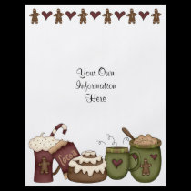 Flyer -Christmas-Cocoa-Hot Chocolate-Gingerbread flyers