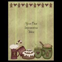 Flyer -Christmas-Cocoa-Hot Chocolate-Gingerbread flyers