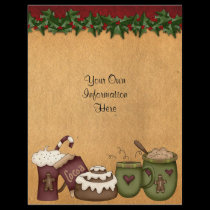 Flyer -Christmas-Cocoa-Hot Chocolate-Gingerbread flyers