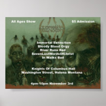Flyer From November 3rd show Print