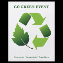 Flyer Go Green Event flyers