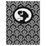 Flyer Salon Butterfly Woman Silhouette Black White