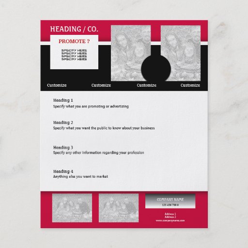 Flyer template - create your own 4.5"x5.6"