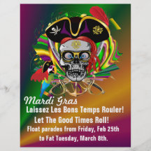 Flyer Theme  Mardi Gras