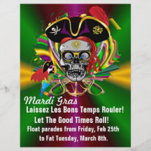 Flyer Theme  Mardi Gras