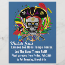 Flyer Theme  Mardi Gras